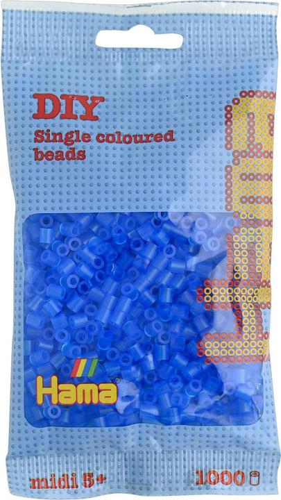 Actual product image Hama Perlen Hama pearl transparent blue ironing service (015)