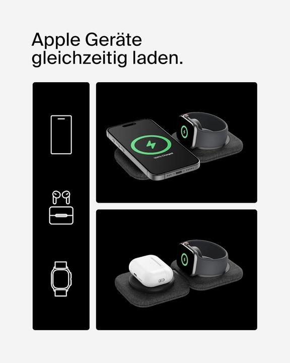 Image du produit Belkin BoostCharge Pro 2-in-1 Qi2 Ladestation (15 W)