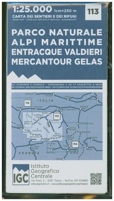 Immagine prodotto Mappa escursionistica IGC Alpi Marittime