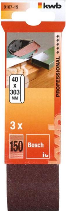 Image du produit kwb Bande abrasive 40X303 K 150 (150)