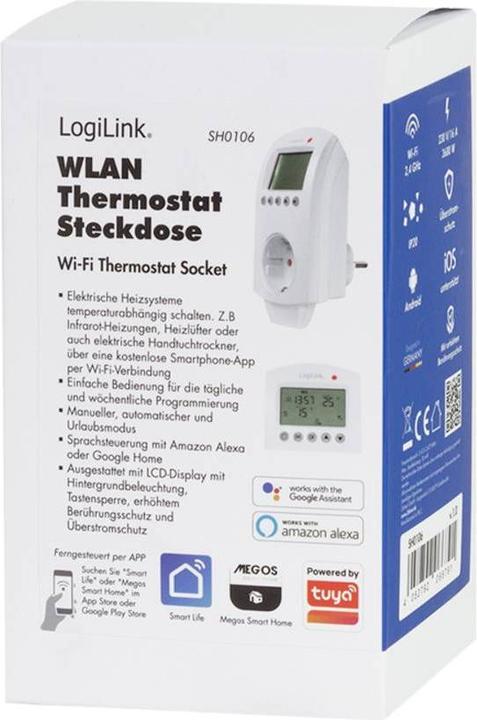 Produktbild LogiLink Smart Home Wi-Fi Thermostat Socket