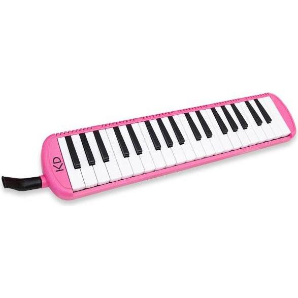 keepdrum Melodica Pink 37 Tasten mit Tasche und Notenheft (Deutsch)