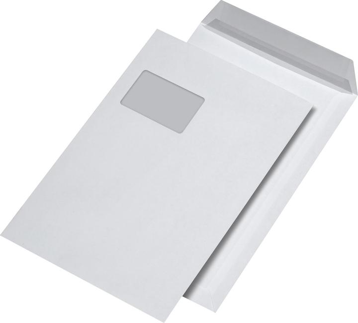 Image du produit Elepa Pochettes d'expédition C4 (229 x 324 mm) blanc, offset blanc, papier : 120 g/qm, adhésif :