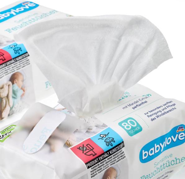 Produktbild dm babylove Sensitive (160 Stück)