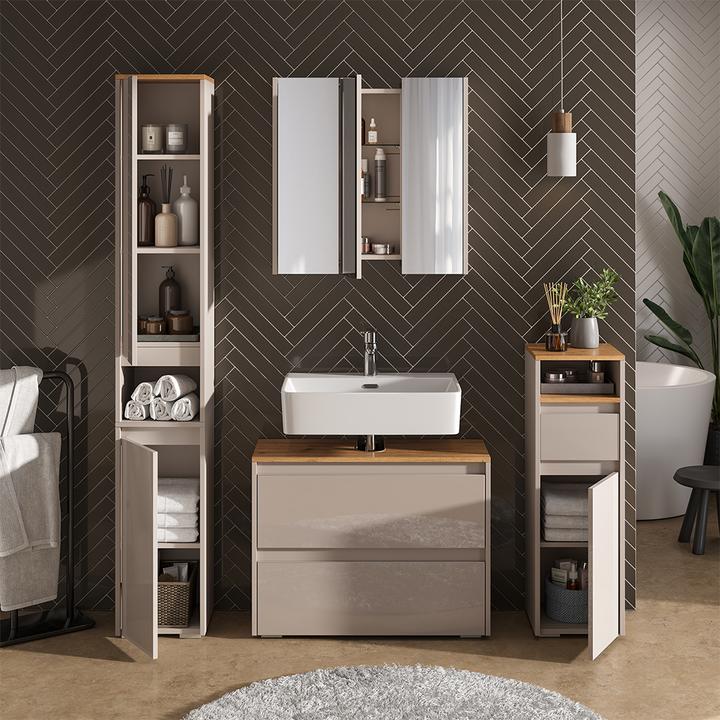 Immagine prodotto Vicco Waschbeckenunterschrank Majest, Cashmere/Artisan, 80.1 x 62 cm mit 2 Schubladen (80.10 x 30.10 x 62 cm)