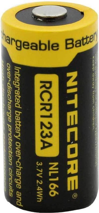 Actual product image Nitecore Li-Ion battery type 16340 - NL166