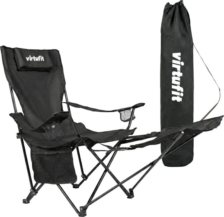 Actual product image Virtufit Folding Camping Chair with Footrest