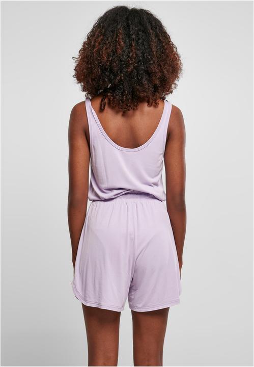 Actual product image Urban Classics Ladies Short Sleeveless Modal Jumpsuit lilac S (S)