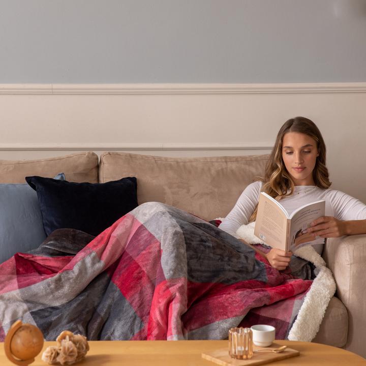 Actual product image Imetec 16715 Electric blanket/cushion 150 W Multicolour Velvet (120 x 160 cm)