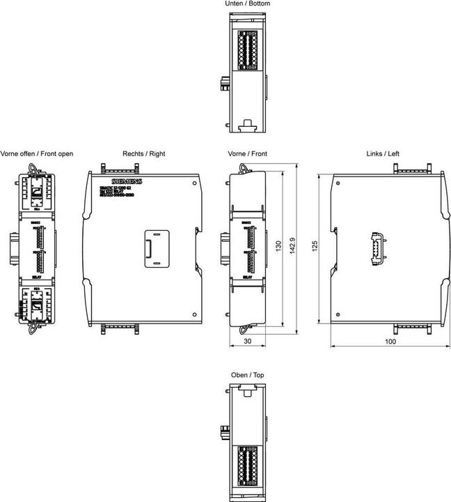 Actual product image Siemens SIMATIC 6ES7223-5PH50-0XB0 S7-1200 G2 SM 1223 DI 8x 24VDC DO 8x