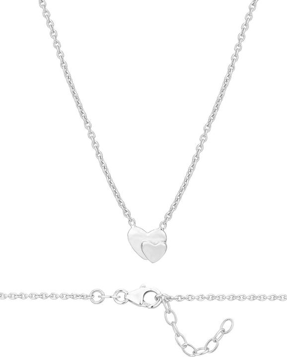 Immagine prodotto Leyda Collana cuore doppio (Argento 925, 37 cm)