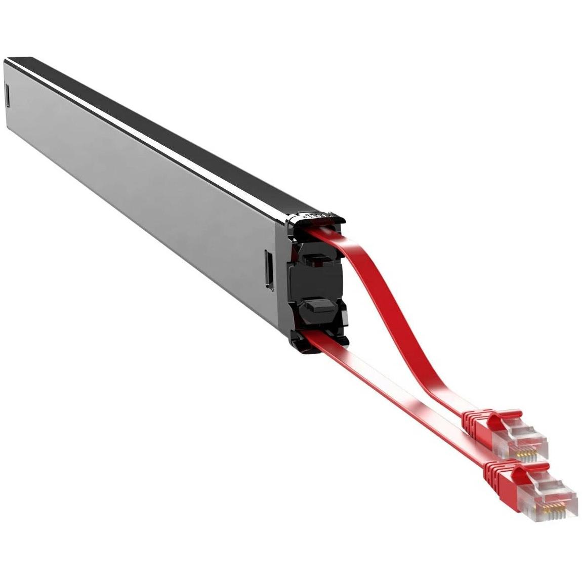 PATCHBOX PLUS+ CAT.6A STP CASSETTE RED LR 1,8M + 0,7M (U/FTP, CAT6a, 2.50 m), Netzwerkkabel
