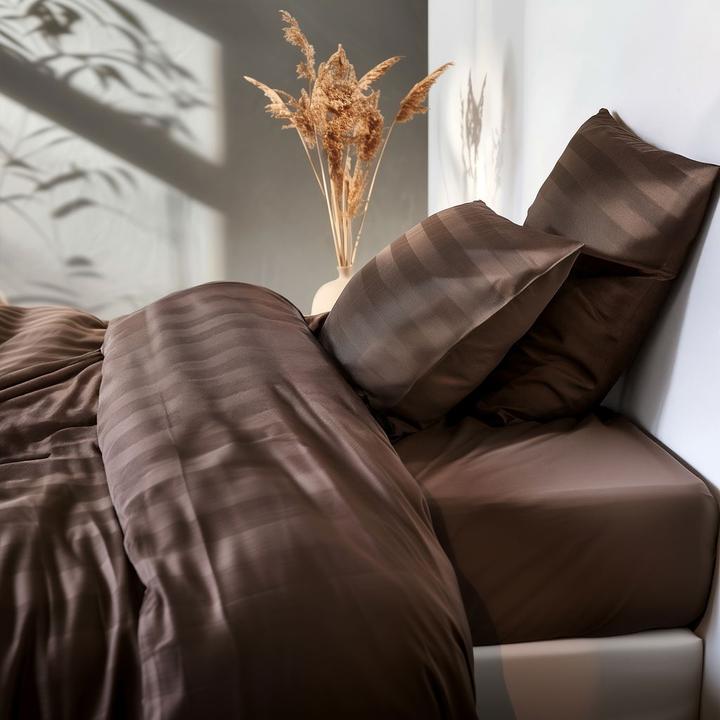 Immagine prodotto Nordisk - Noel Bamboo Satin Bedding - Light Mocha - 140x200 cm, 60x63 cm (Set biancheria da letto, 140 x 200 cm, 60 x 63 cm)