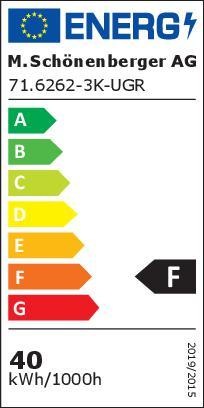 Energie-Label TD 3 x 1 mit Kinderschutz (10 m, Typ 13)
