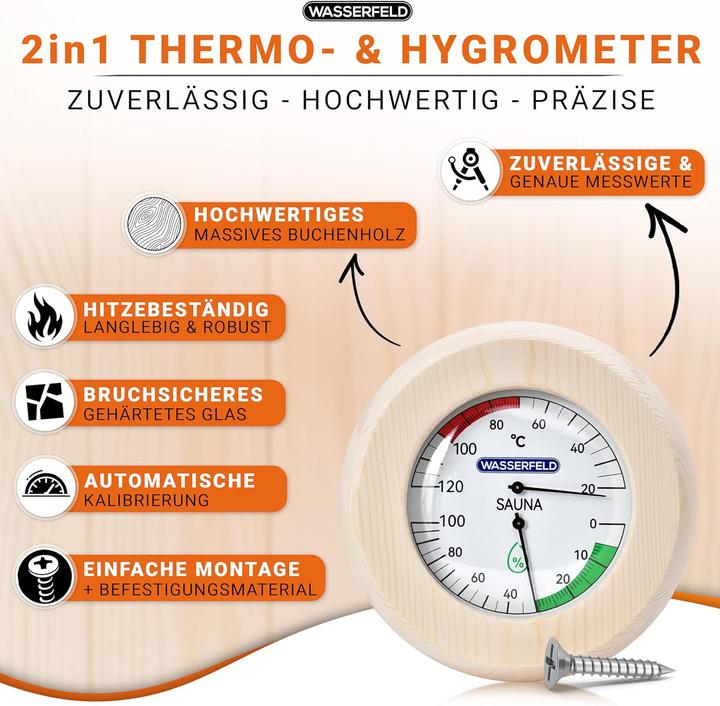 Actual product image Wasserfeld Saunaeimer-Set