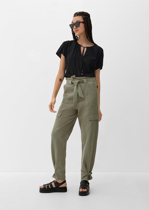 Actual product image s.Oliver Bluse Viskosebluse mit Raffung (32)