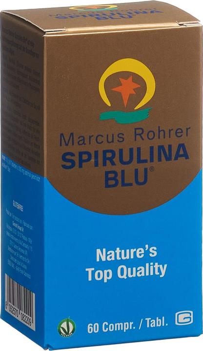 Produktbild Marcus Rohrer Spirulina BLU Tabl Glasfl 60 Stk (60 Stück, Tabletten, 168 g)
