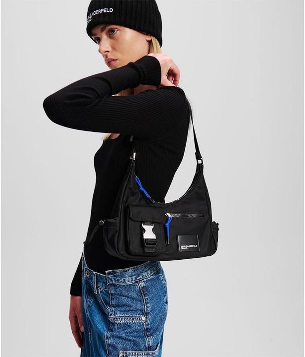 Actual product image Karl Lagerfeld Utility Nylon Shoulder Bag