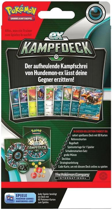 Produktbild Pokémon Kampfdeck Hundemon ex (Deutsch, Deck)
