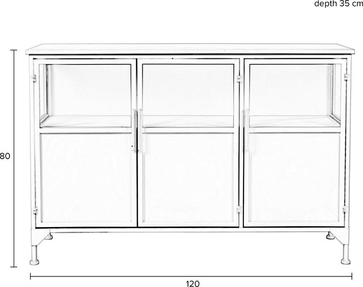 Image du produit White Label Living Miya (120 x 35 x 80 cm)