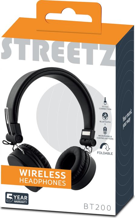 Actual product image Streetz HL-BT400 (No noise cancellation, 22 h, Wireless, Cable)