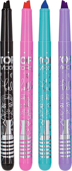 Produktbild Depesche Handlettering Set Top Model (Schwarz, Violett, Pink, Türkis, 4 x)