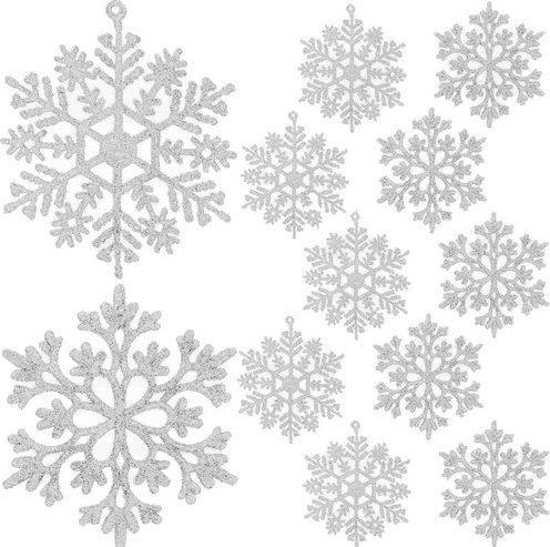 Actual product image Ruhhy Christbaumkugeln - Schneeflocken 12 Stk. 225 (12x)
