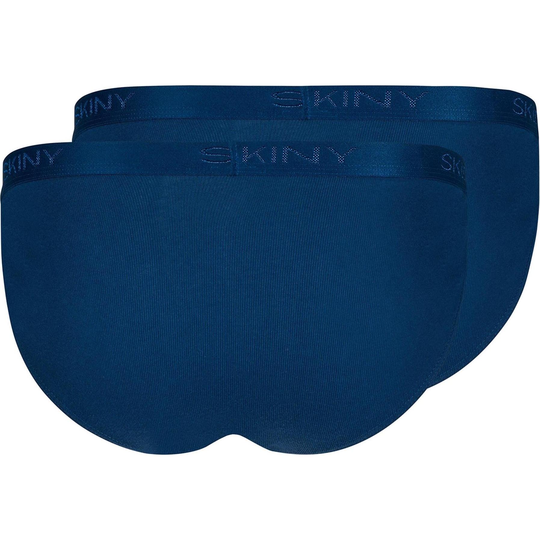 Thumbnail - Skiny, Herren, Unterhosen, Slip Klassisch Bequem sitzend, Blau, (XXL, 2er Pack)