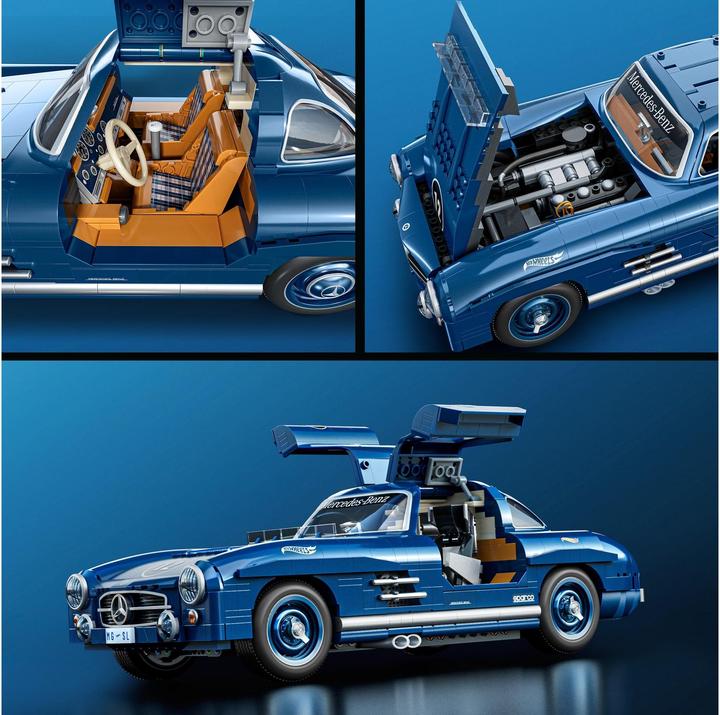 Actual product image Mattel Brick Shop Premium Series Mercedes-Benz 300 SL