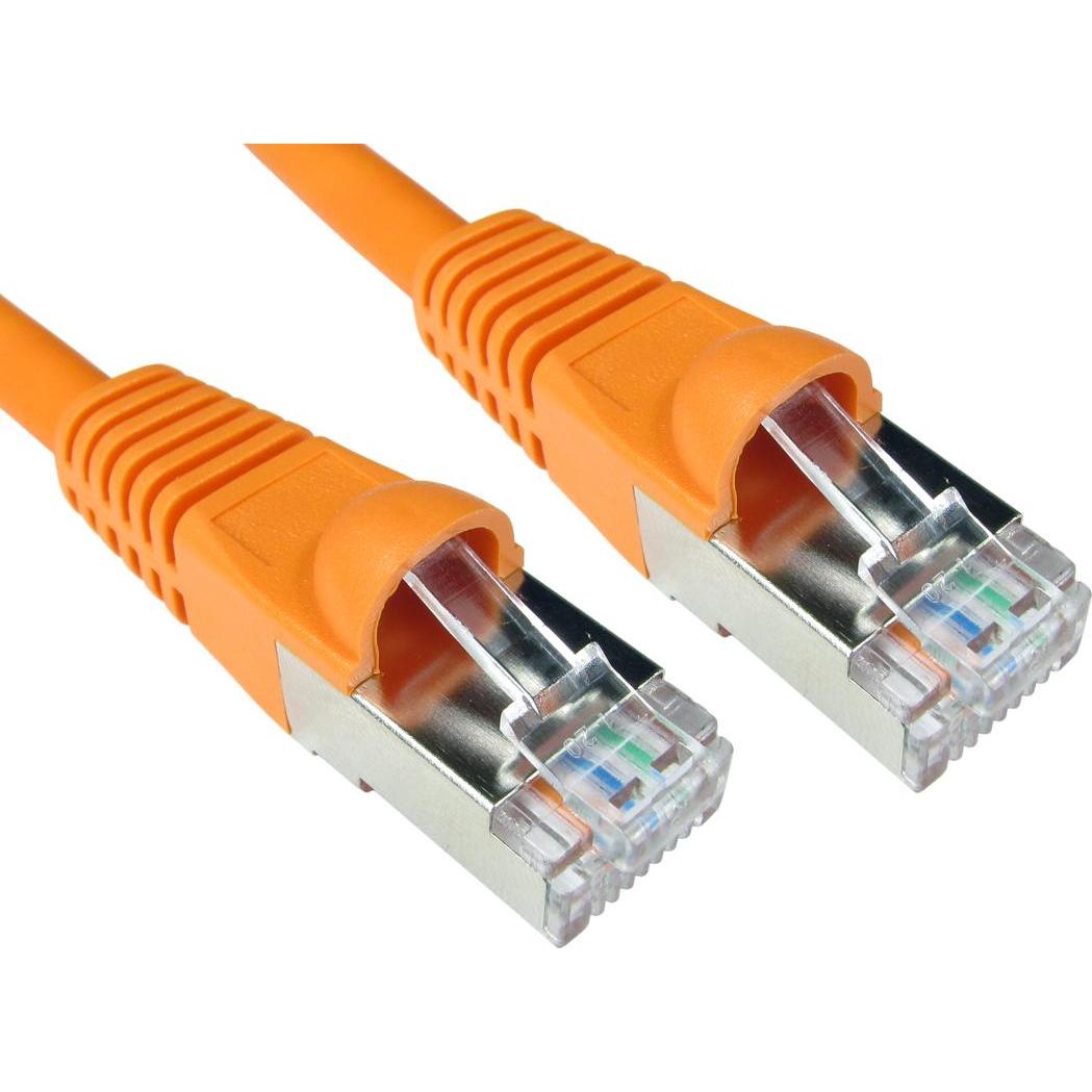 Cables Direct CDL 15m Cat6A Patch Cable - Orange (15 m), Netzwerkkabel