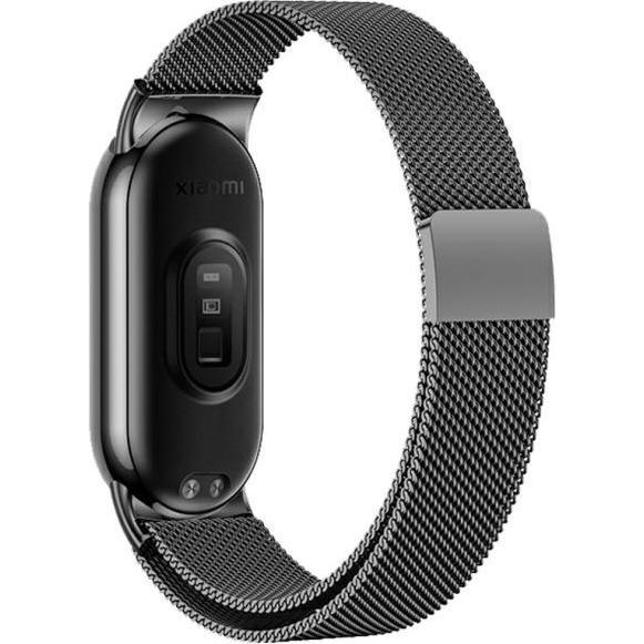 Beline Mi Band 9/8 Magnetic Strap Black (Acciaio inossidabile), Cinturini per orologi, Nero