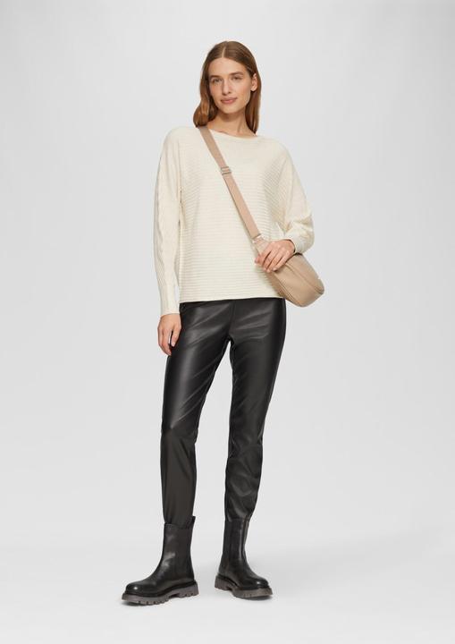 Produktbild S.Oliver Strickpullover Strukturierter Strickpullover mit Fledermausärmeln (46)