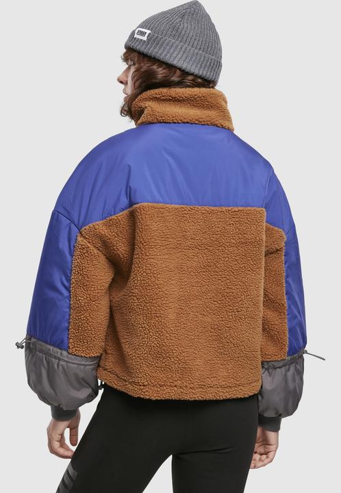 Immagine prodotto Urban Classics Giacca Sherpa 3-Tone Pull Over da donna (XS)