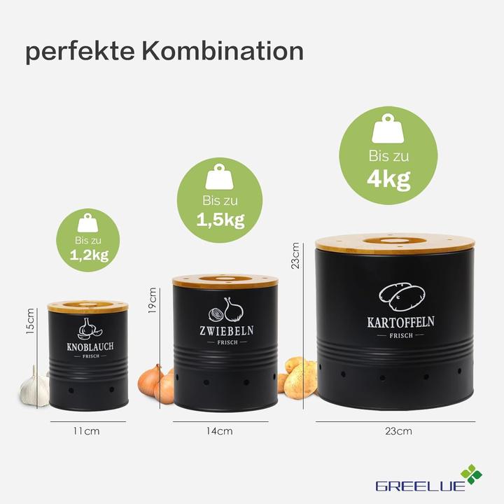 Produktbild Greelue Vorratsdosen-Set (4 l)