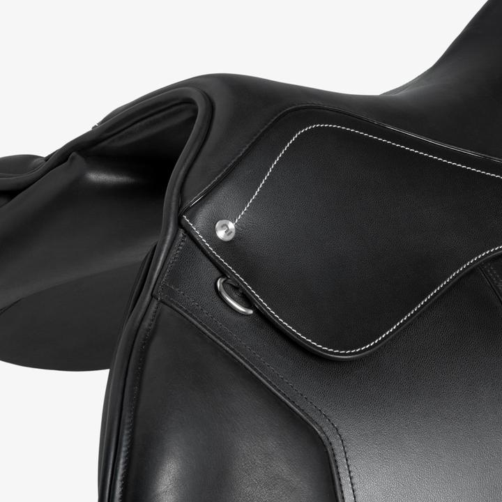 Actual product image Fouganza Leather riding saddle