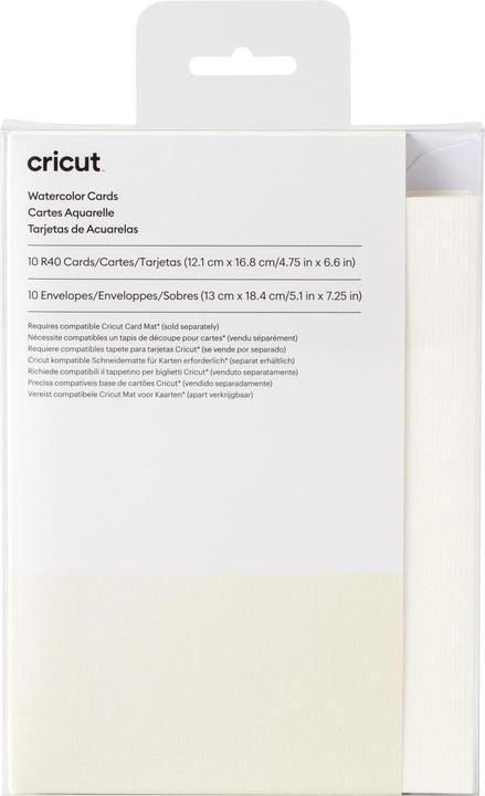 Cricut watercolor cards R40 10 pieces (P) (12.3 x 16.7 cm, 10 x)