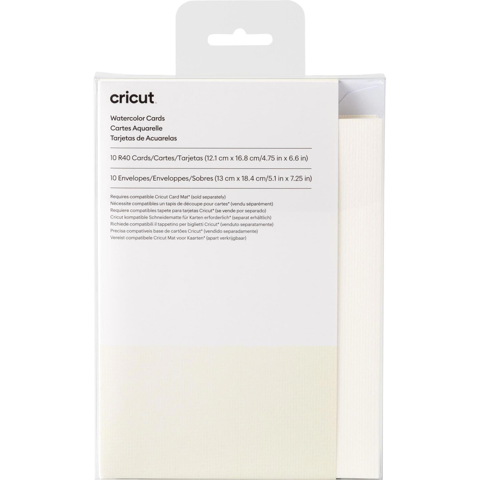 Cricut, Karteikarten, watercolor cards R40 10 pieces (P) (12.3 x 16.7 cm, 10 x)