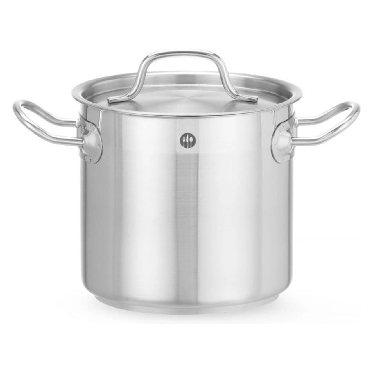 Hendi Kookpot Hoog Met Deksel 3 L 160x150 Mm Eds Profi, Pan + Steelpan, Zilver