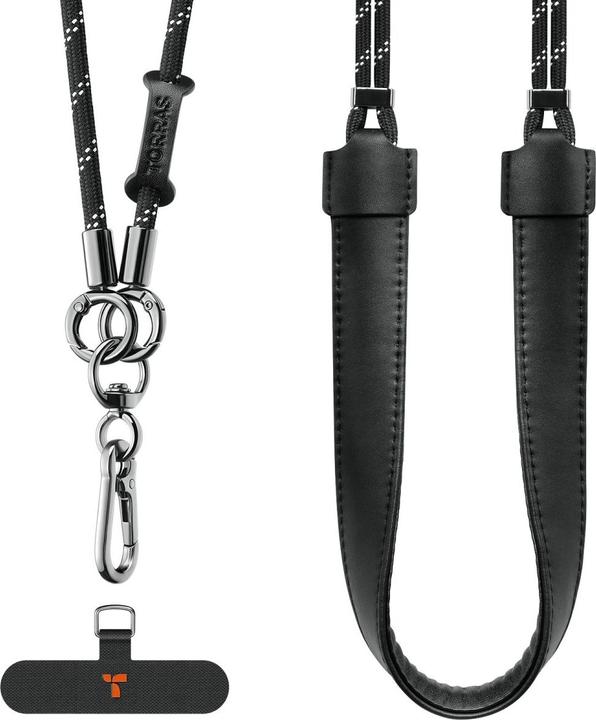 Actual product image Torras LoopGo leather mobile phone strap