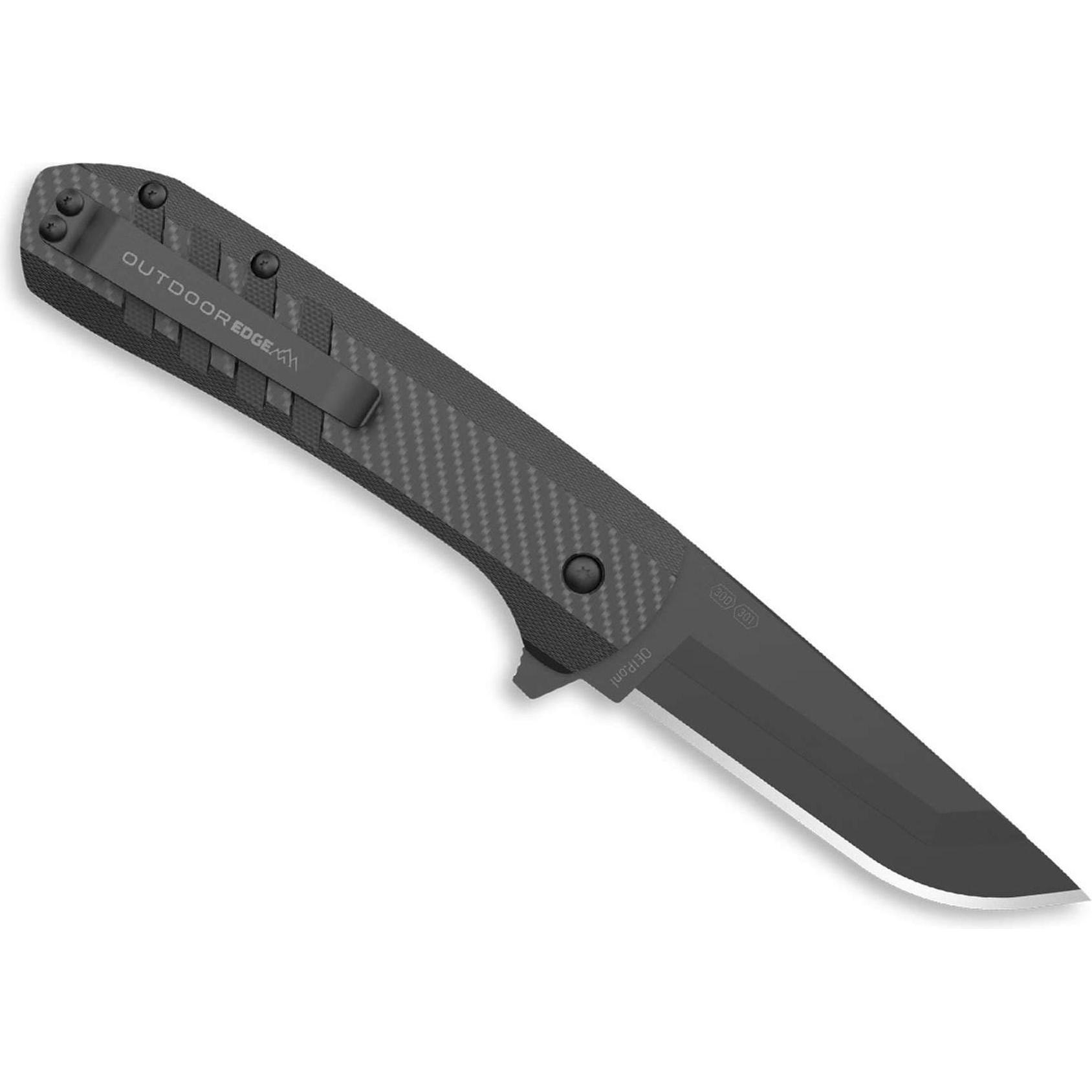 No Name, Mehrzweckmesser, Outdoor Edge Razor VX4 3.0 CF G10 All Black Messer (7.60 cm)