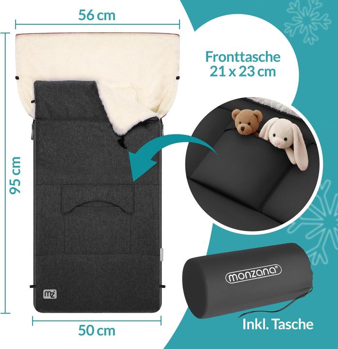 Actual product image Monzana Baby footmuff