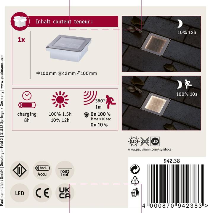 Image du produit Paulmann Aron (50 lm, IP67)