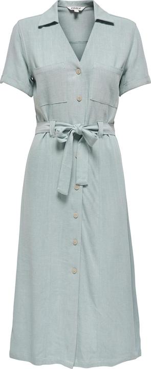 Only ONLSIESTA Langes Kleid Hemdblusenkleid (L)