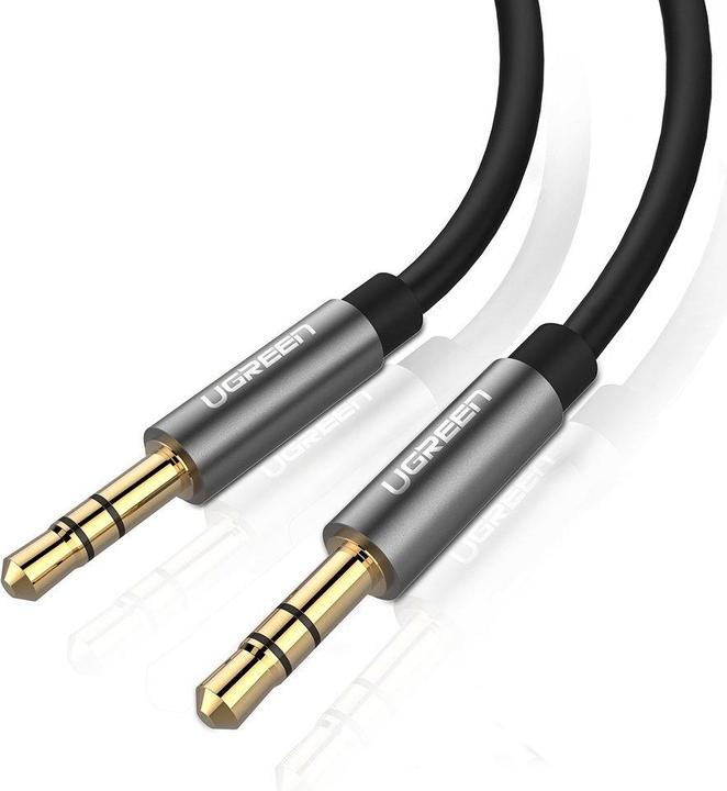 Ugreen AV119 3.5mm AUX 5m jack cable (black) (5 m, Jack 3,5 mm (AUX))