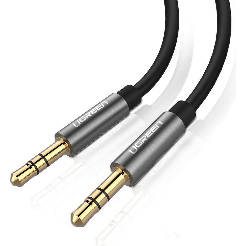 Ugreen AV119 Jack cable 3.5mm AUX 3m (black) (3 m, 3.5mm Klinke (AUX)), Audio Kabel