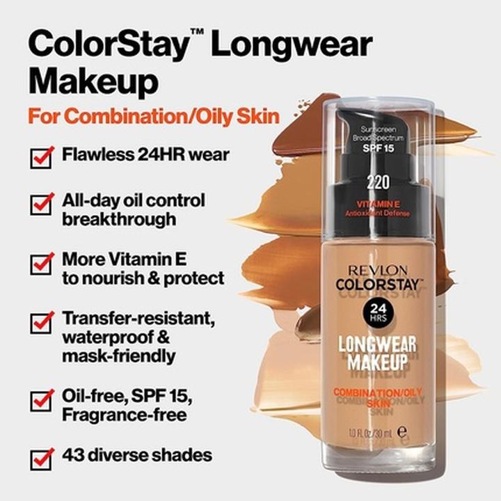 Actual product image Revlon Colorstay Makeup (330 Natural tan)