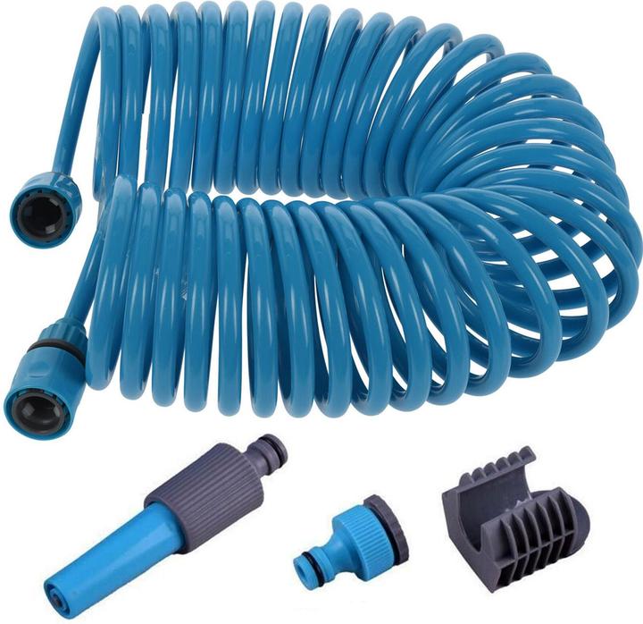 Actual product image ProGarden Garden hose, blue, with spray attachment (10 m)