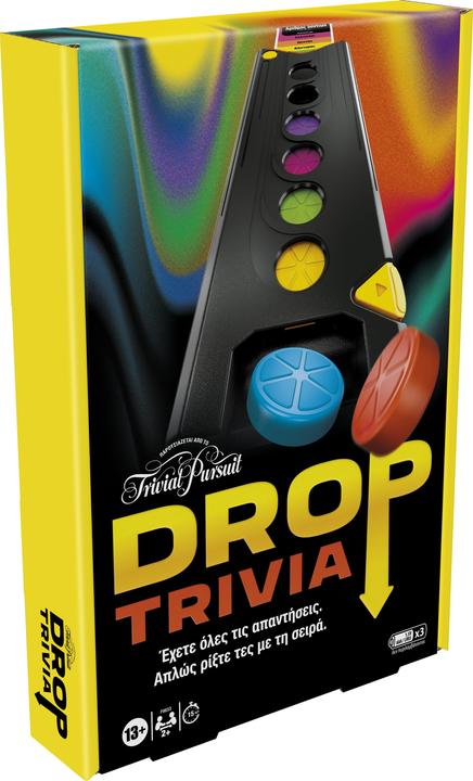 Productafbeelding Hasbro Gaming Drop Trivia Spel, Elektronisch Party Spel met Stem en Geluiden, Bordspel voor 2 of meer Spelers, Ag