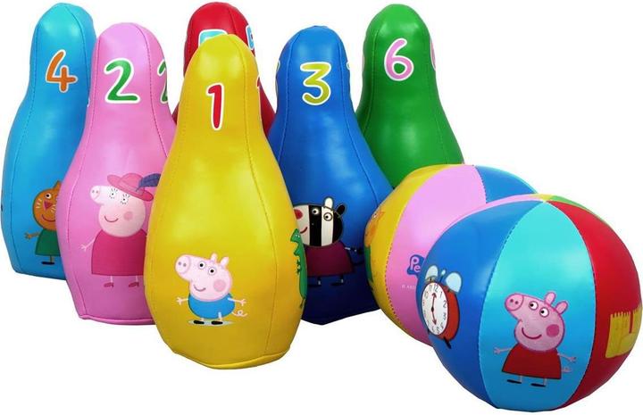 Actual product image Barbo Toys Peppa Pig Soft Bowling Set