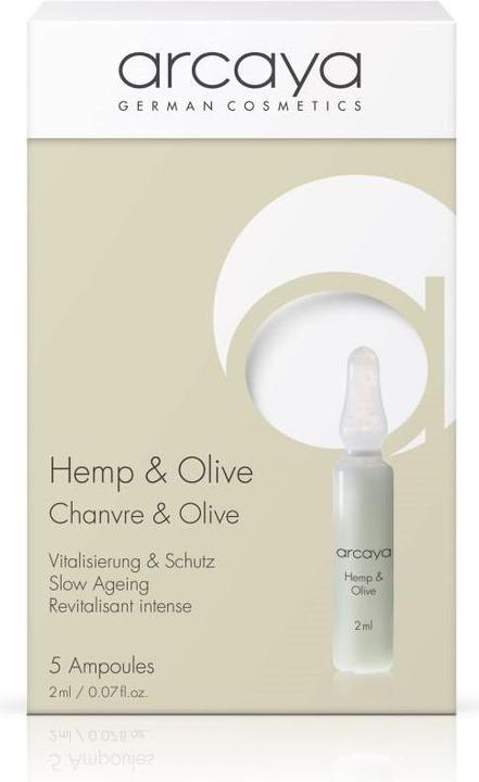 Actual product image Arcaya Ampoules Hemp Olive 5 x 2 ml (10 ml)